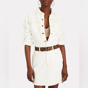SLVRLAKE Jagger White Denim Mini Dress